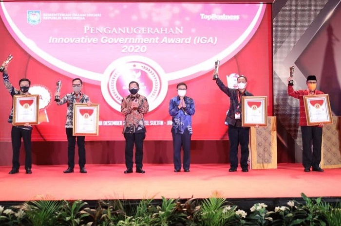 Pemerintah Kota Bogor meraih penghargaan sebagai pemerintah daerah terinovatif dari Kementerian Dalam Negeri (Kemendagri) dalam penganugerahan Innovative Government Award (IGA) 2020. /Instagram.com/@pemkotbogor.
