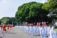 Presiden RI Prabowo Subianto dalam acara Pelantikan Kepala Daerah, Gubernur dan Walikota di Istana Negara, Jakarta. (Facebook.com @Setkab RI)

