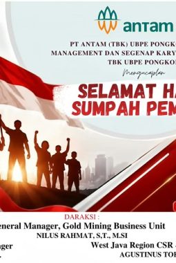 PT Antam UBPE Pongkor Mengucapkan Selamat Hari Sumpah Pemuda
